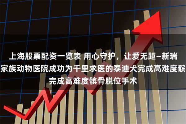 上海股票配资一览表 用心守护，让爱无距—新瑞鹏旗下顽皮家族动物医院成功为千里求医的泰迪犬完成高难度髌骨脱位手术